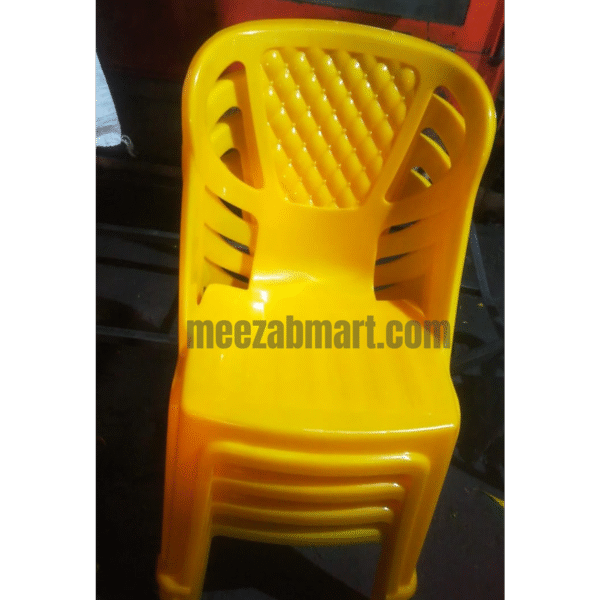 yellow plastic chair set