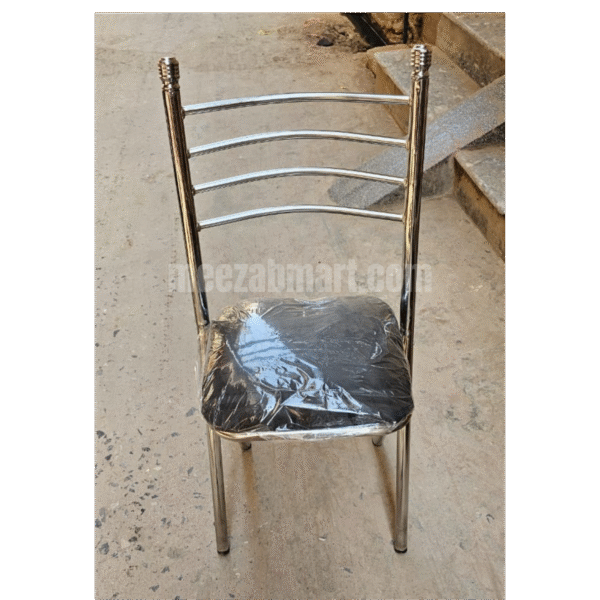 Chrome Steel Dining Chair with Cushion