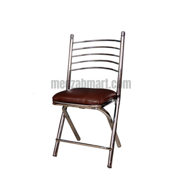 Chrome Steel Dining Chair with Cushion - Image 2
