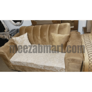 Classic Velvet Sofa Set 6 Seater Coffee Brown